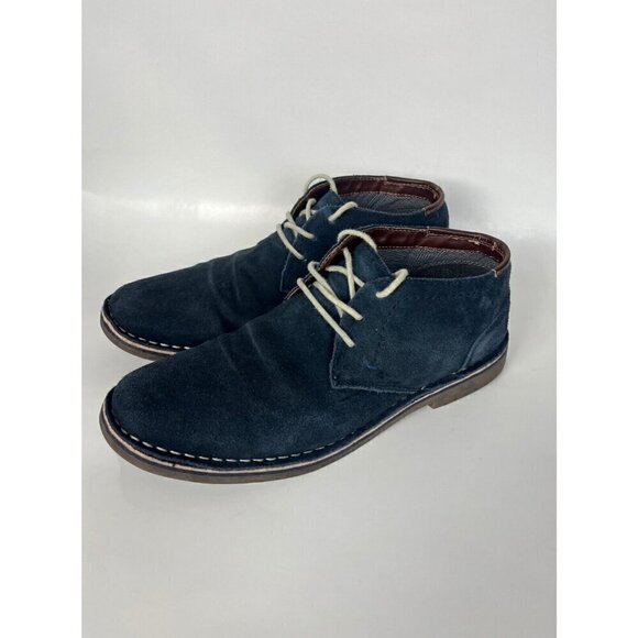 Kenneth Cole Reaction Other - Kenneth Cole Shoes boots Mens 8.5 M Blue Suede Desert Sun‎ Chukkas Hipster